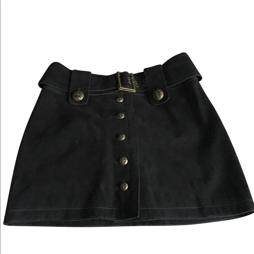 Suede skirt